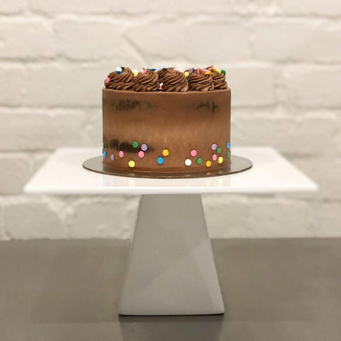 5" Semi Naked Chocolate Confetti Cake 8 serves