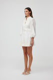 DEEP WATER LS MINI DRESS PORCELAIN