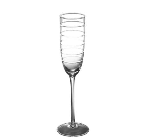 ABELLA CHAMPAGNE FLUTE with ETCHING