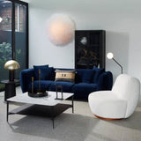 PALOME NAVY VELVET SOFA - 3 SEAT