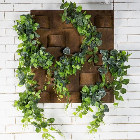 Rusted Wall Hanging Planter