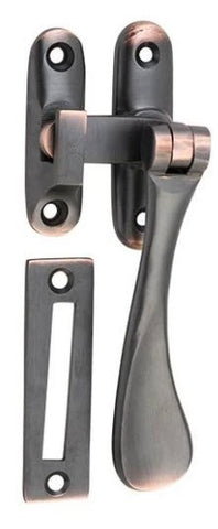 Casement Fastener Teardrop Satin Chrome W40xP30mm Drop 95mm