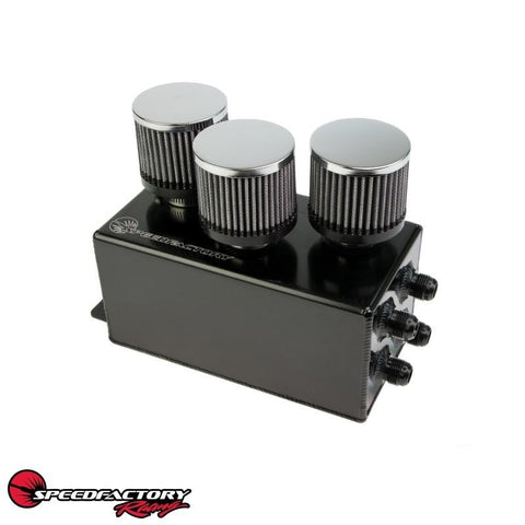 SpeedFactory 3 Filter Oil Catch Can - Black Edition