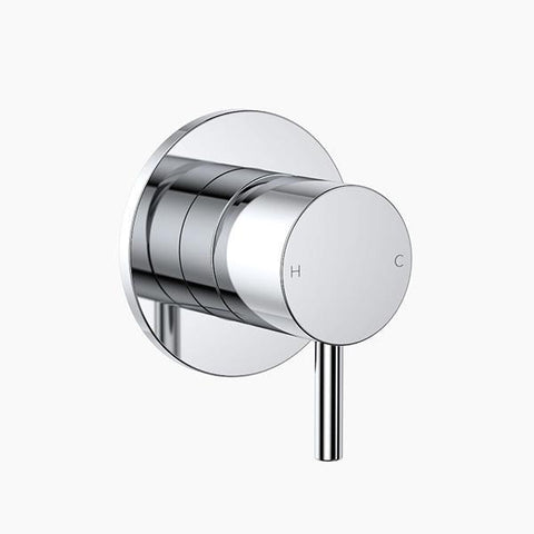 Clark Round Pin Wall Mixer - Chrome