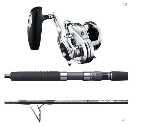 Shimano Ocea Jigger 4000 & Game Type J 5'3" 2pce 400gm PE8 Jig Combo